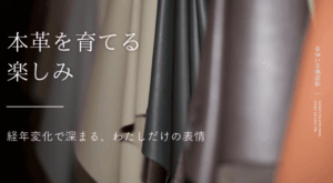 本革を育てる楽しみ｜経年変化で深まる、わたしだけの表情
